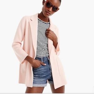 NWT JCrew Sweater Blazer Blush Pink Size M